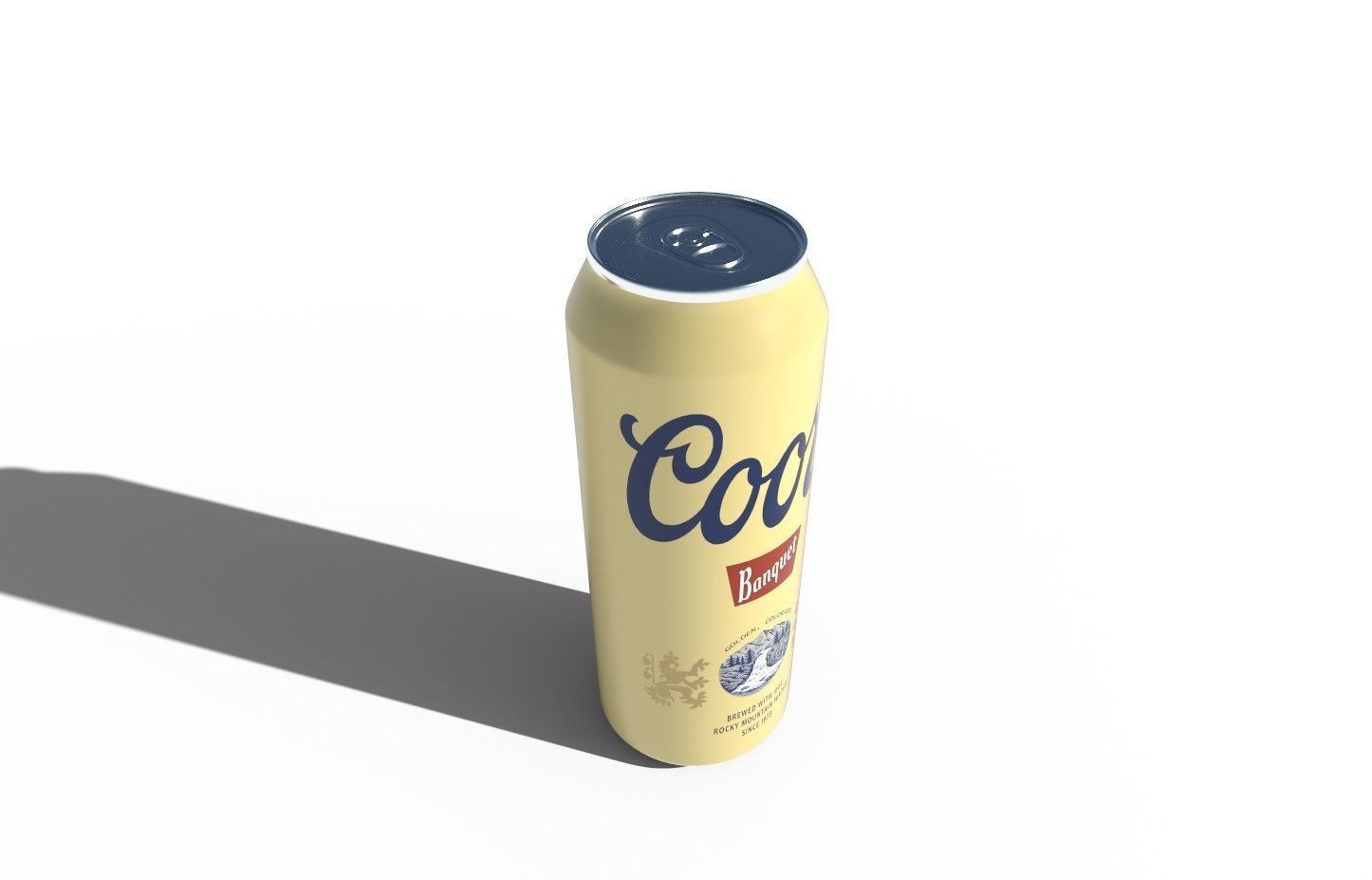 Coors Banquet Beer Low-poly 3D model_2