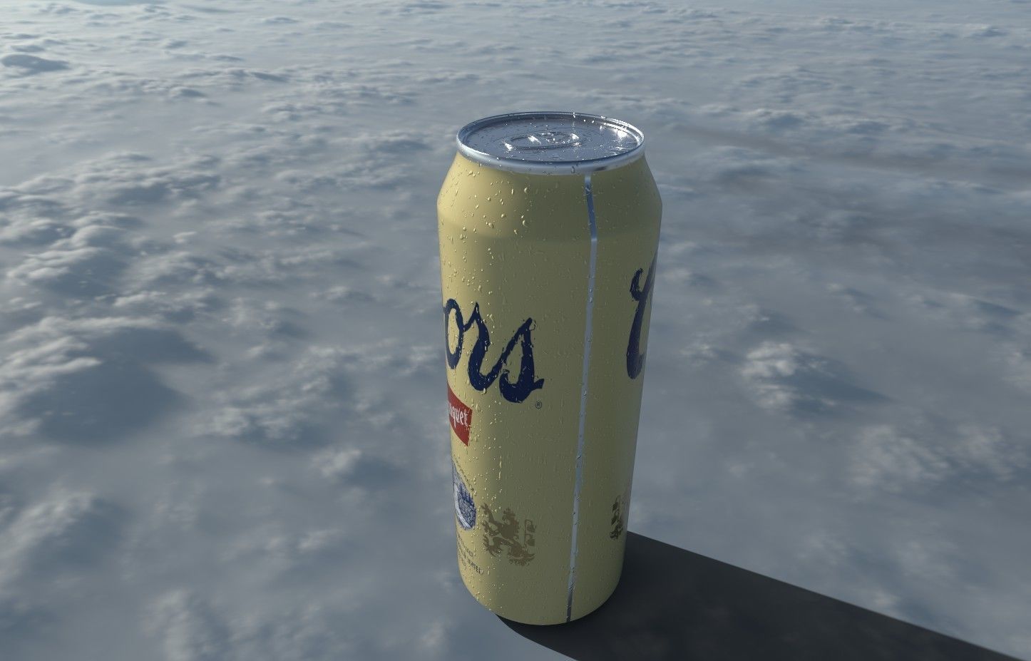 Coors Banquet Beer Low-poly 3D model_7