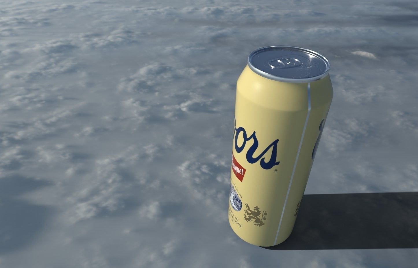 Coors Banquet Beer Low-poly 3D model_5