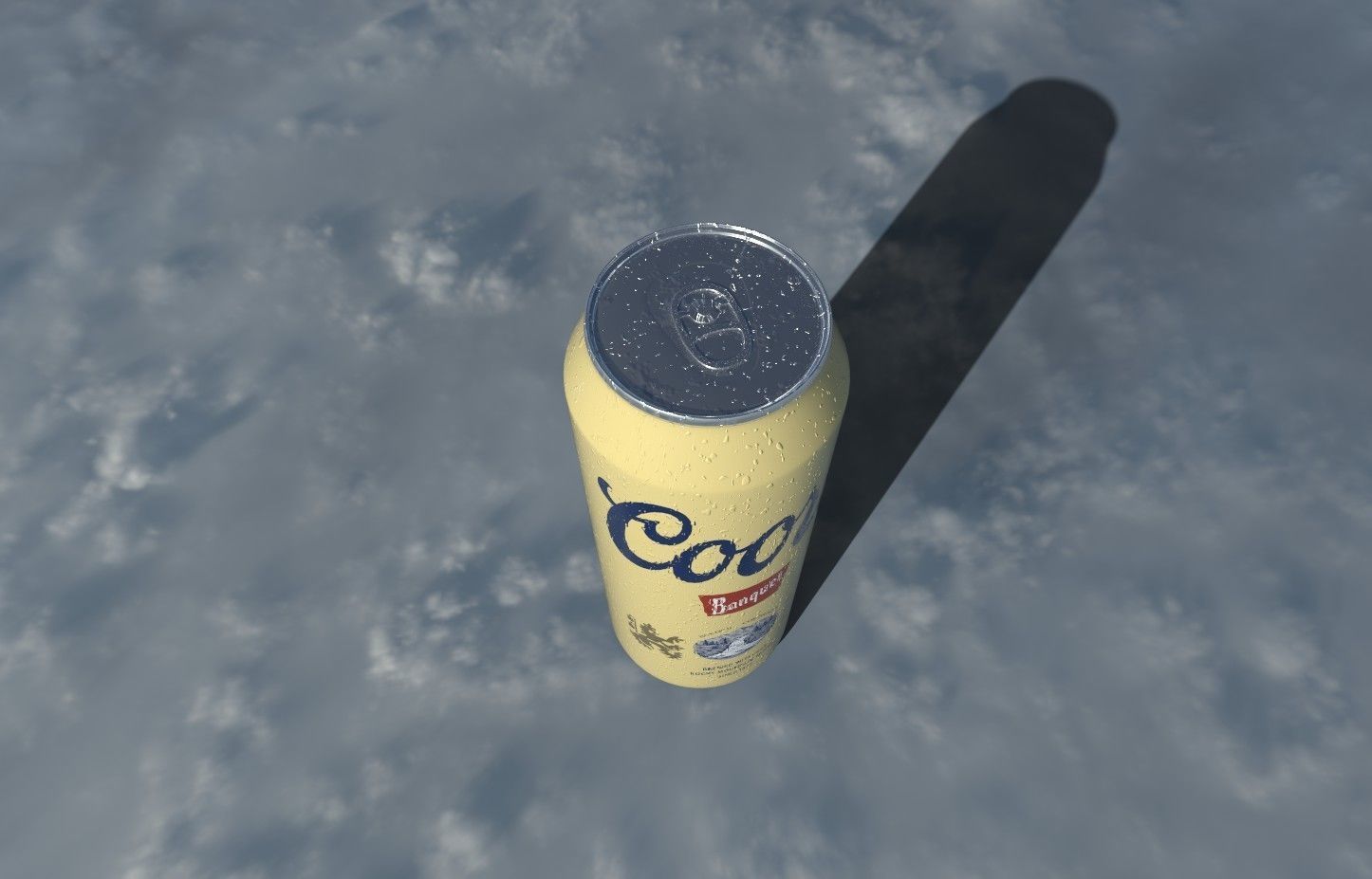 Coors Banquet Beer Low-poly 3D model_10
