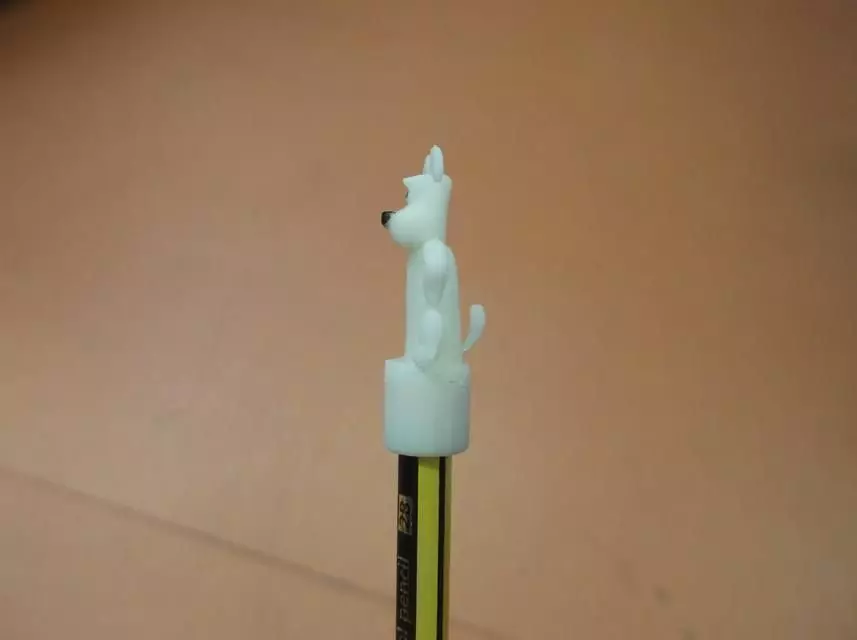Gromit everyones favourite plasticine dog as a Pencil topper Free 3D model
