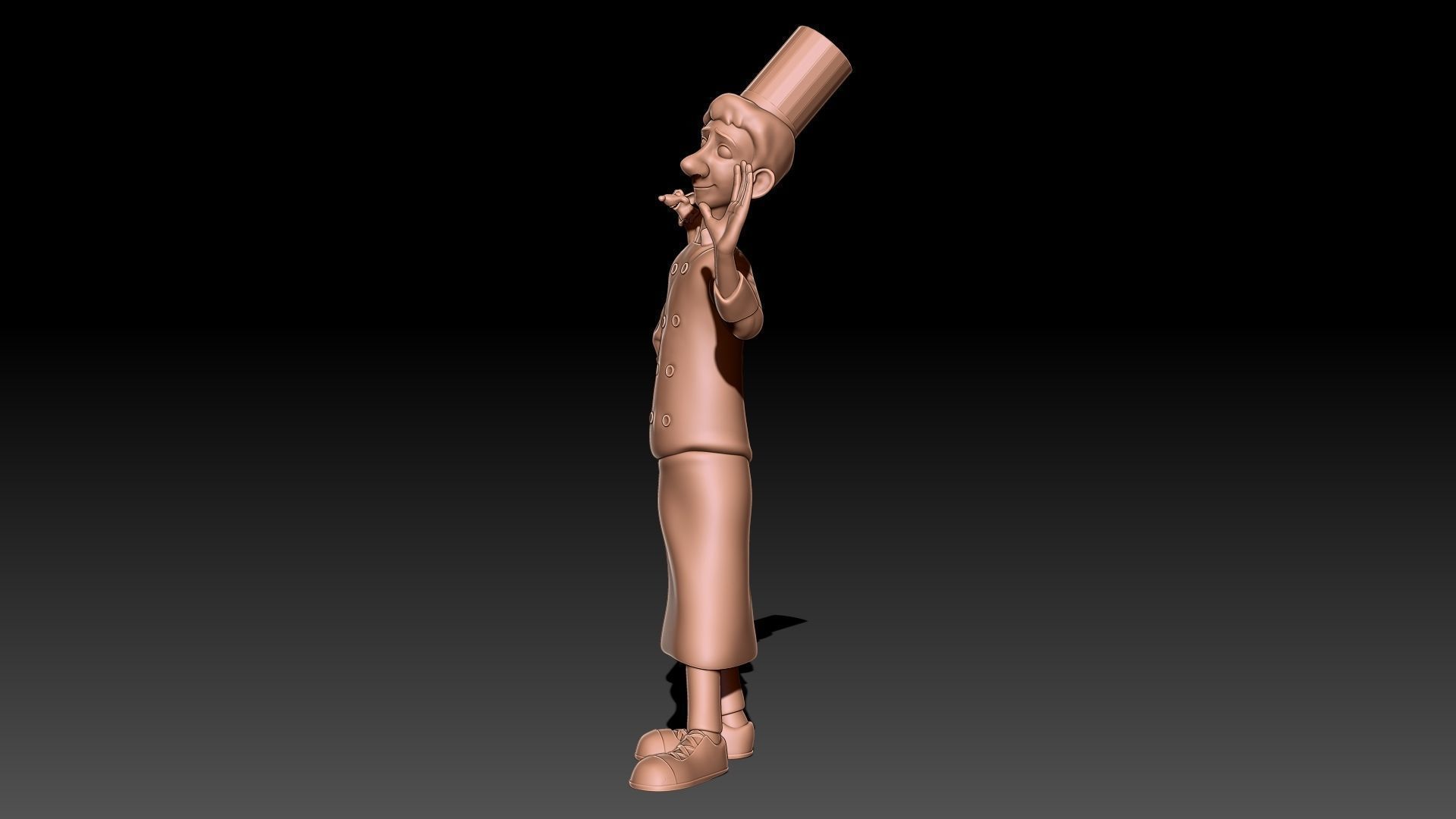 ratatouille chef 3D print model_4