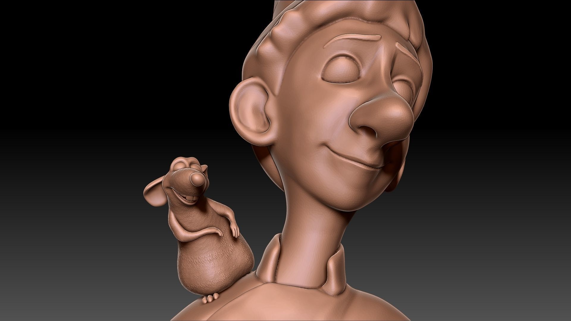 ratatouille chef 3D print model_10