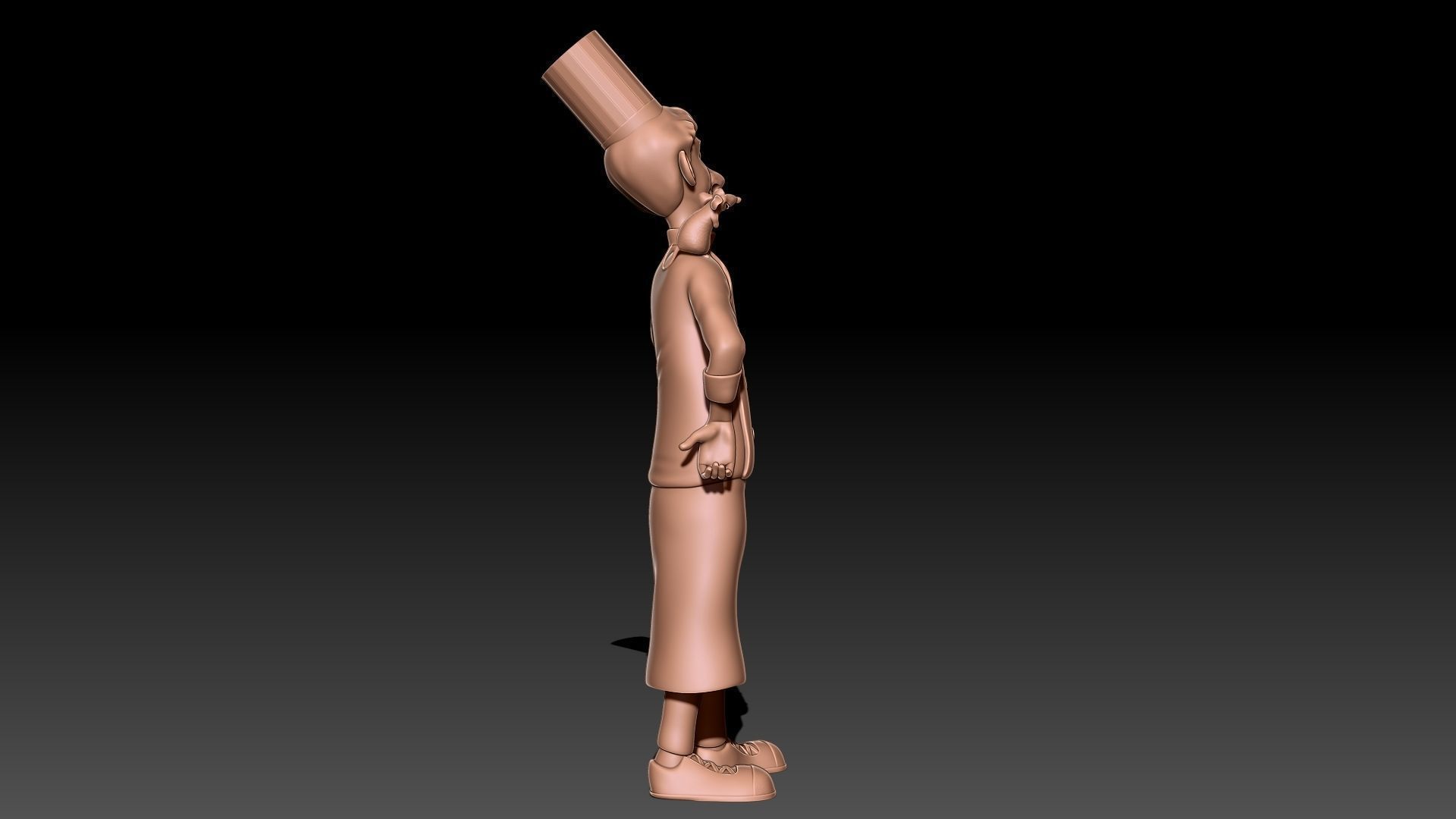 ratatouille chef 3D print model_9