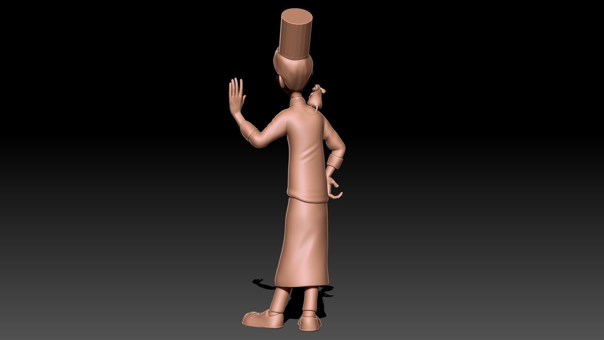 ratatouille chef 3D print model_6