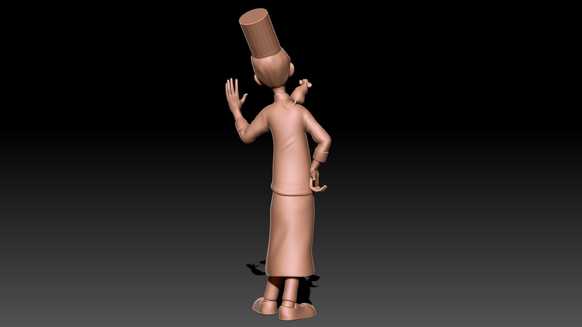 ratatouille chef 3D print model_8