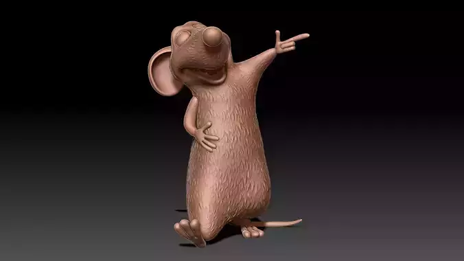 ratatouille mouse 3D print model