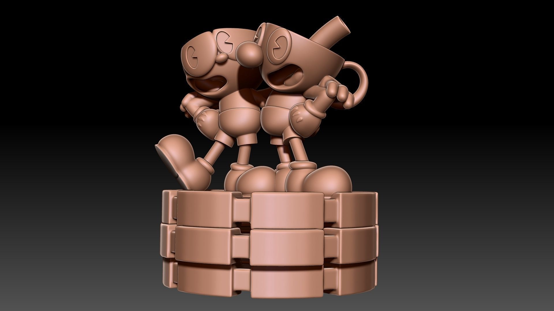 Cuphead Mugman  3D print model_3