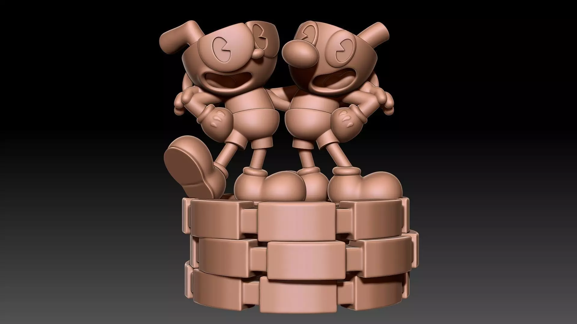 Cuphead Mugman  3D print model_0