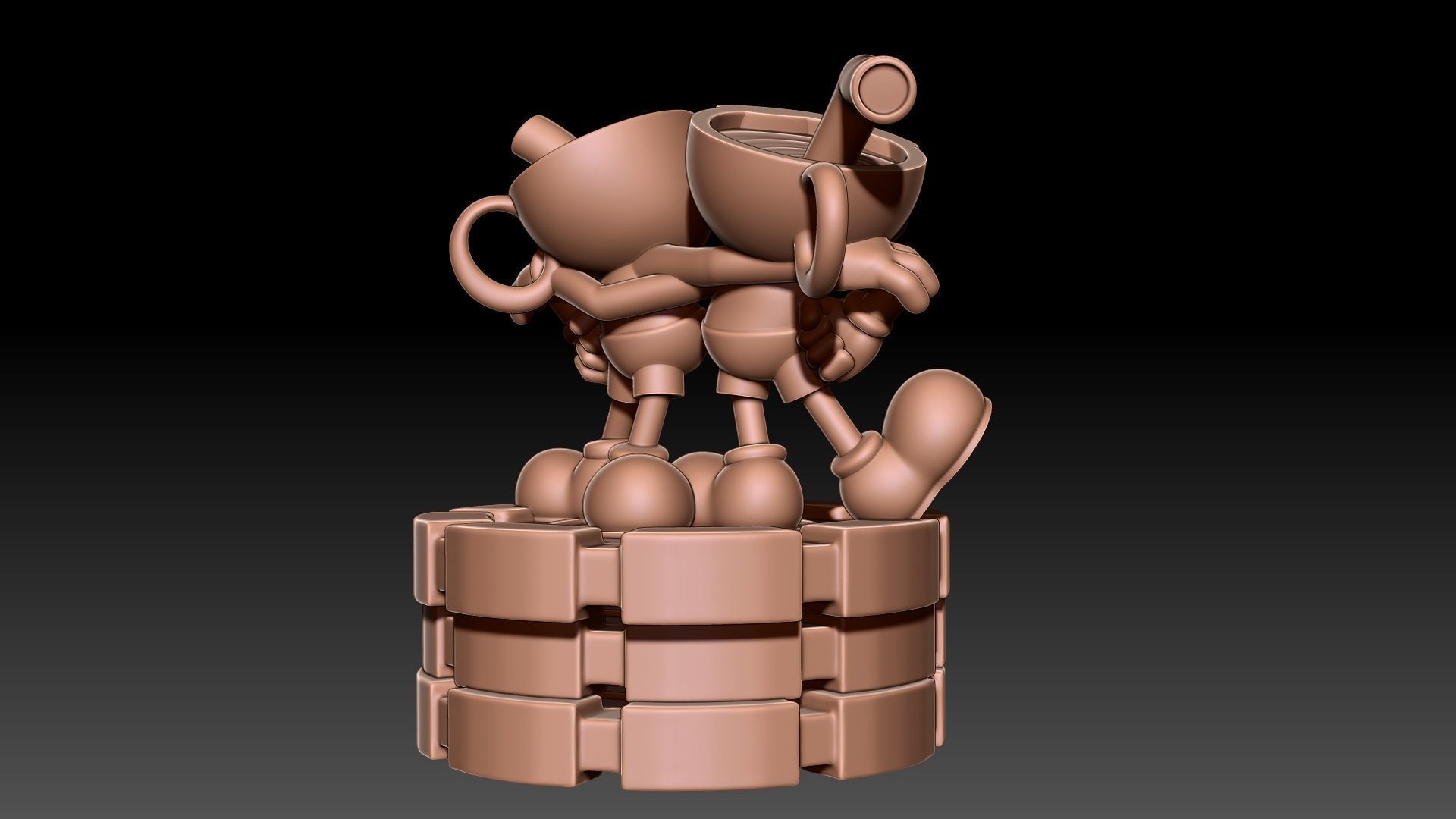 Cuphead Mugman  3D print model_7