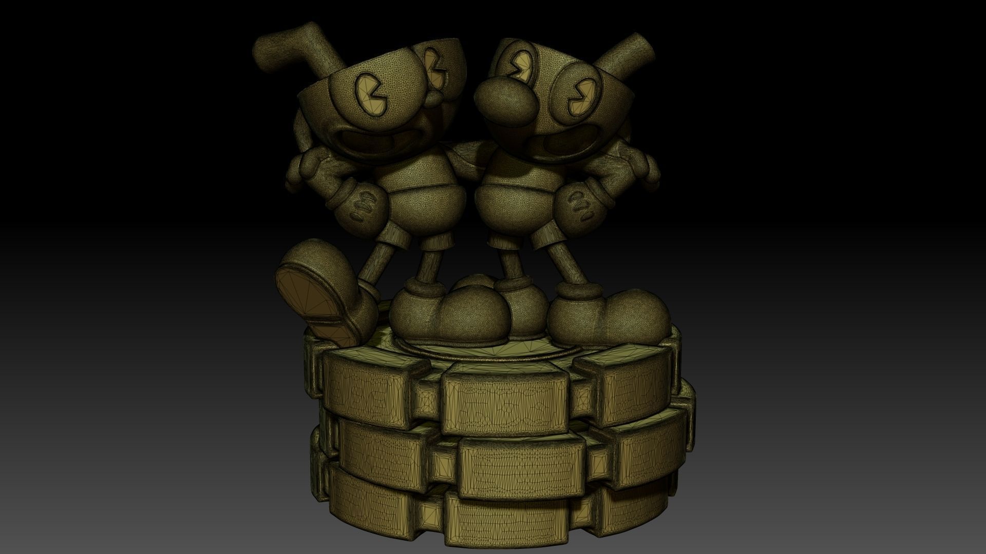 Cuphead Mugman  3D print model_11