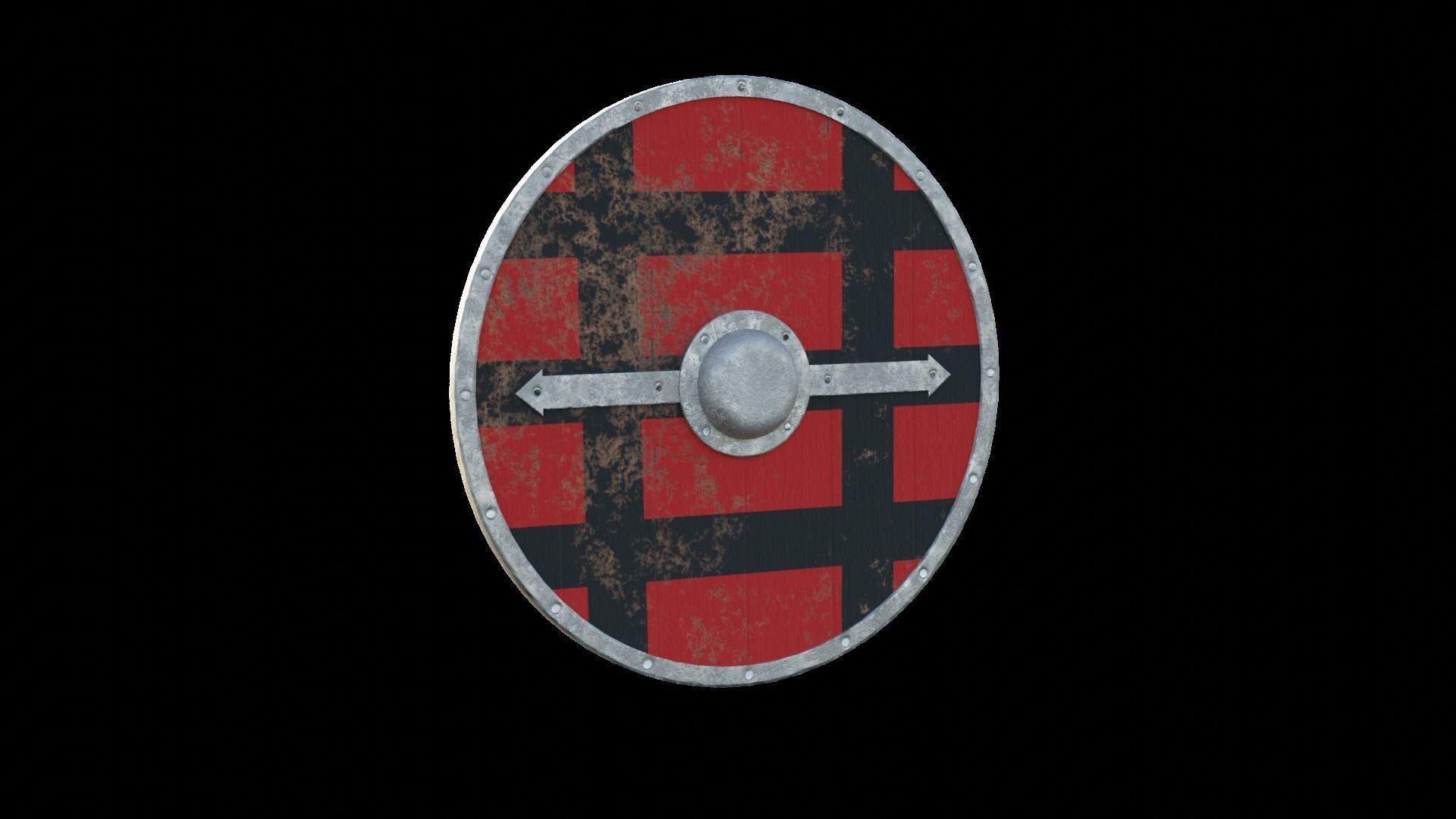 Shield Collection Low-poly 3D model_2