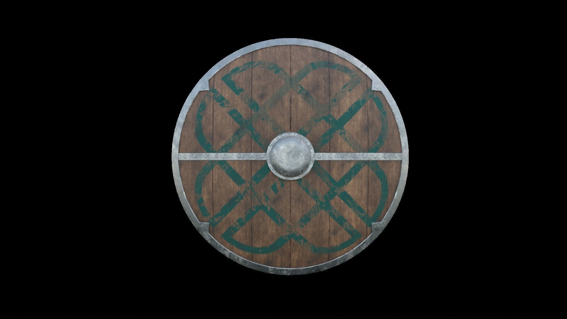 Shield Collection Low-poly 3D model_26