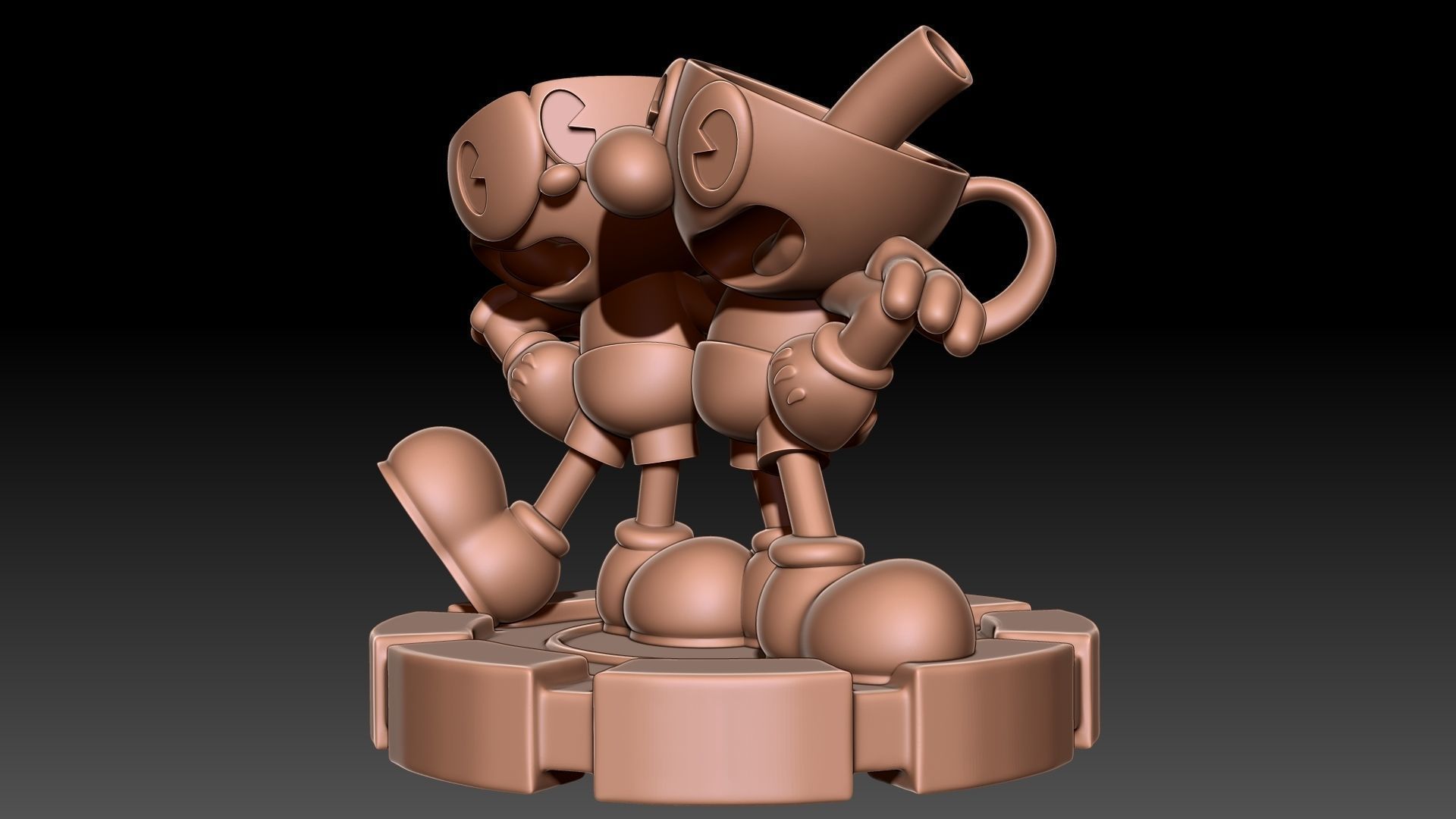 Cuphead Mugman 3D print model_9