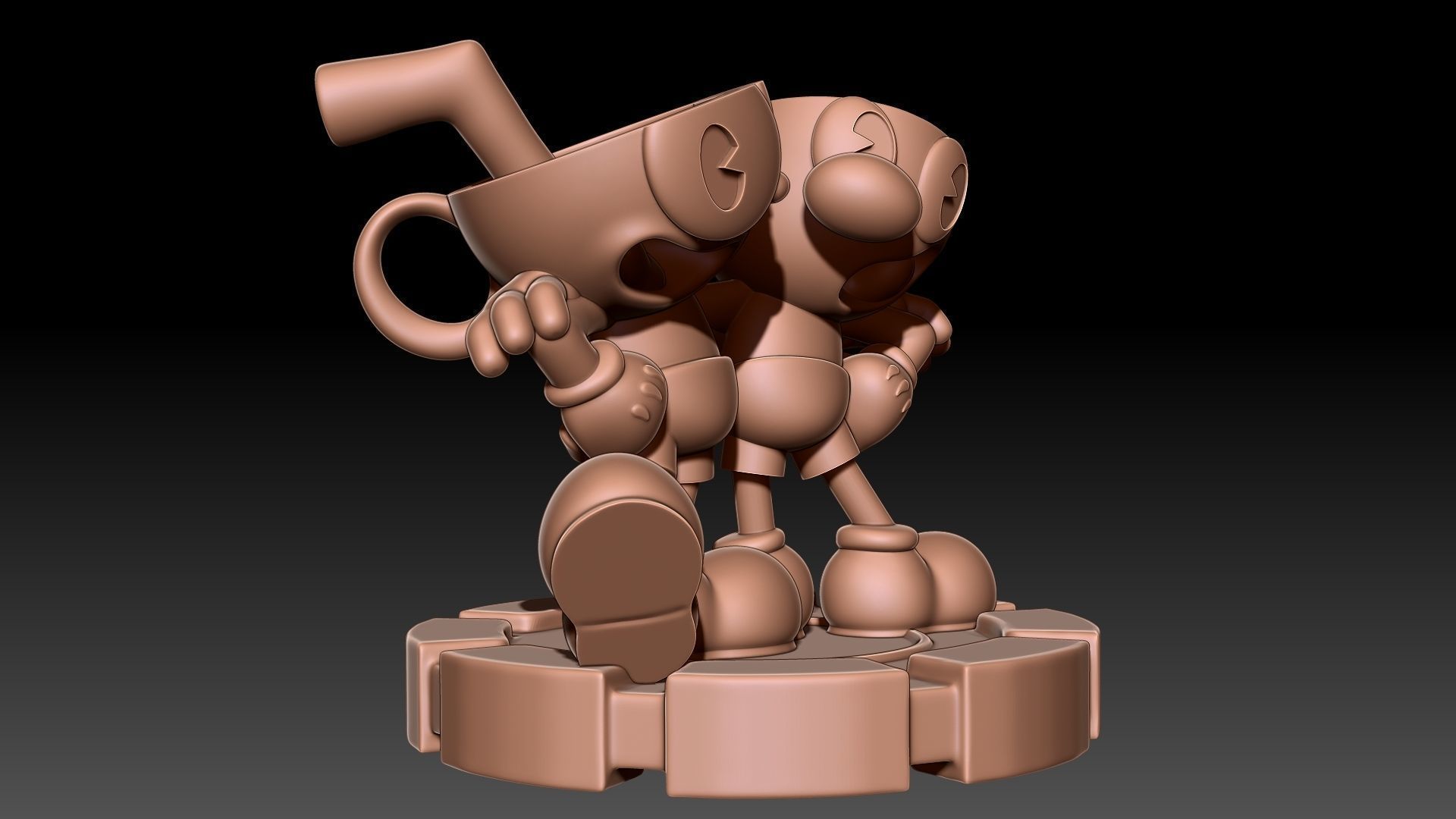 Cuphead Mugman 3D print model_7