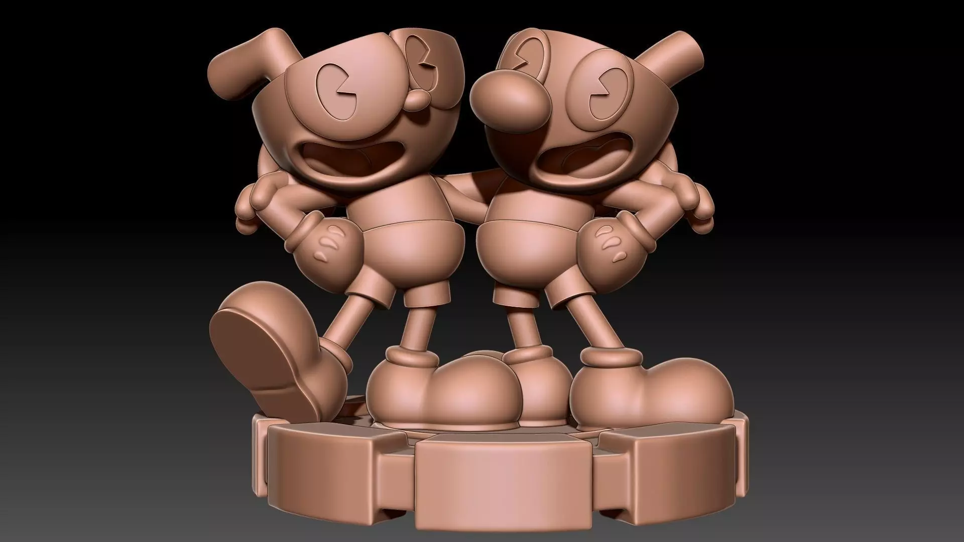 Cuphead Mugman 3D print model_0
