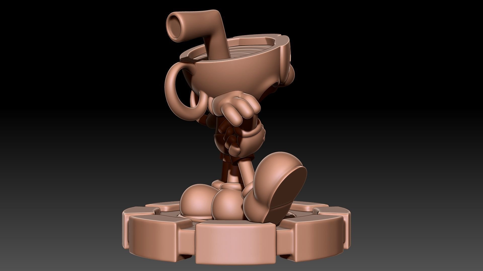 Cuphead Mugman 3D print model_6