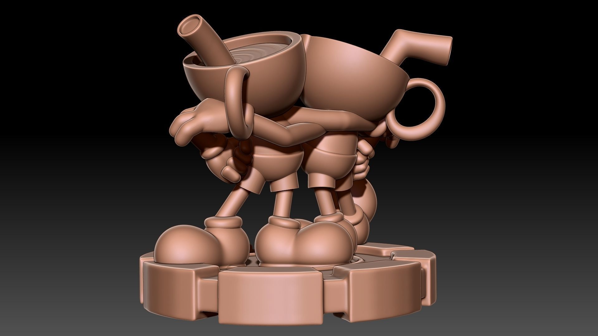 Cuphead Mugman 3D print model_3