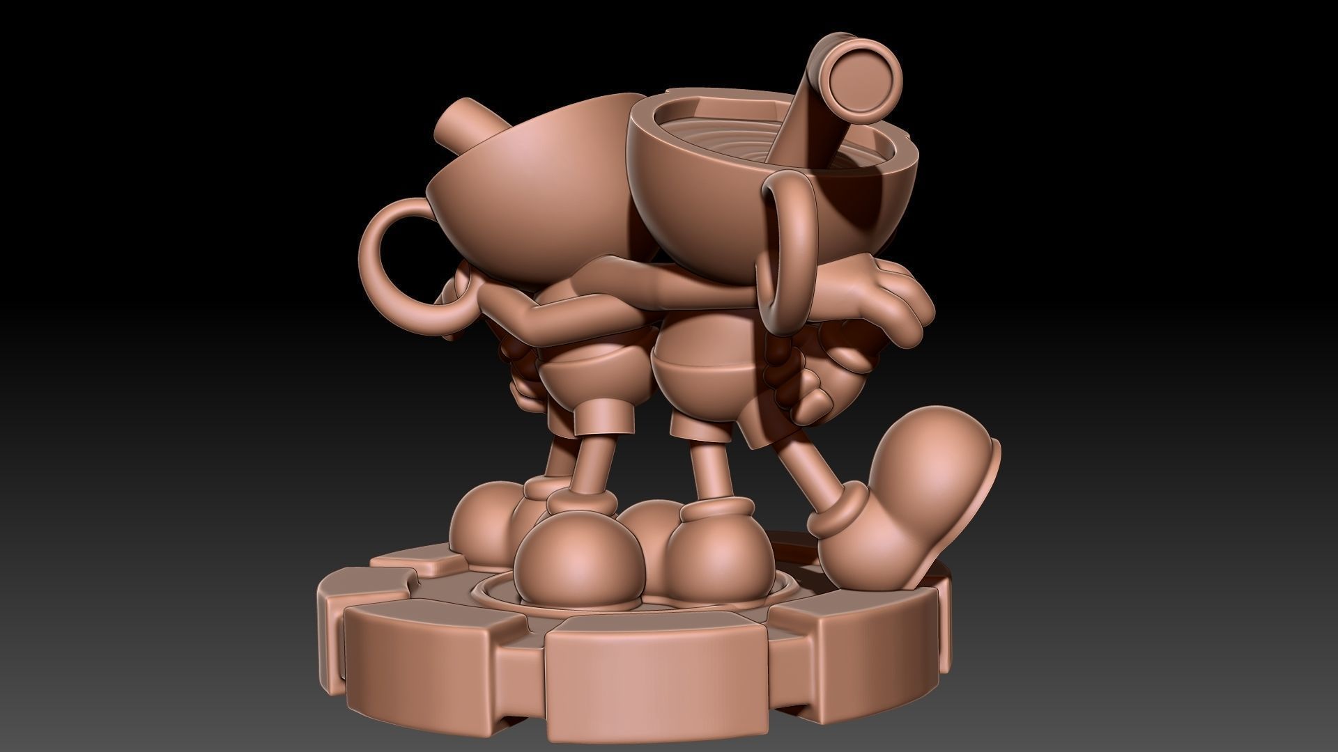 Cuphead Mugman 3D print model_5