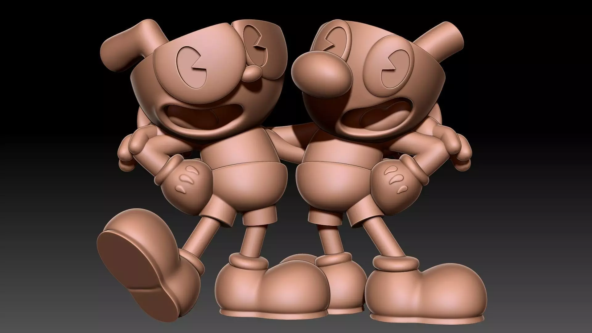 Cuphead Mugman 3D print model