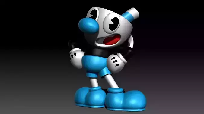Mugman robot holding cup