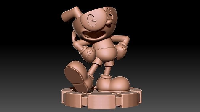 Cuphead character 3D print model