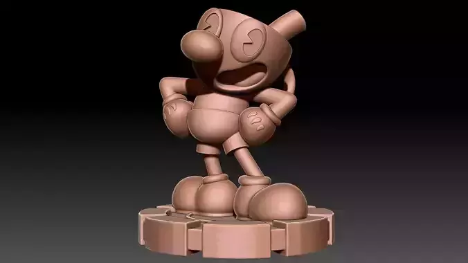 Mugman mickey mouse trophy