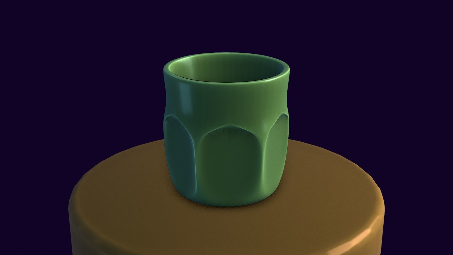 Whiskey glass Low-poly 3D model_21