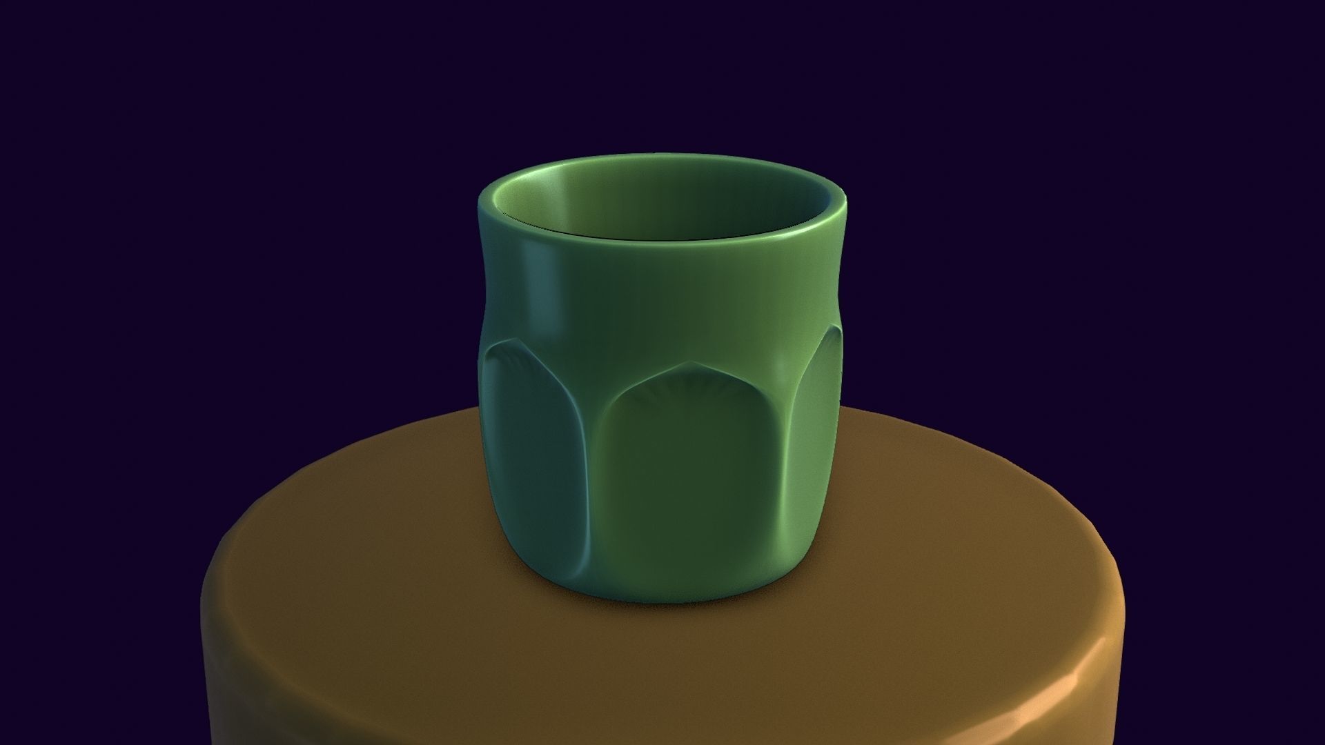 Whiskey glass Low-poly 3D model_19