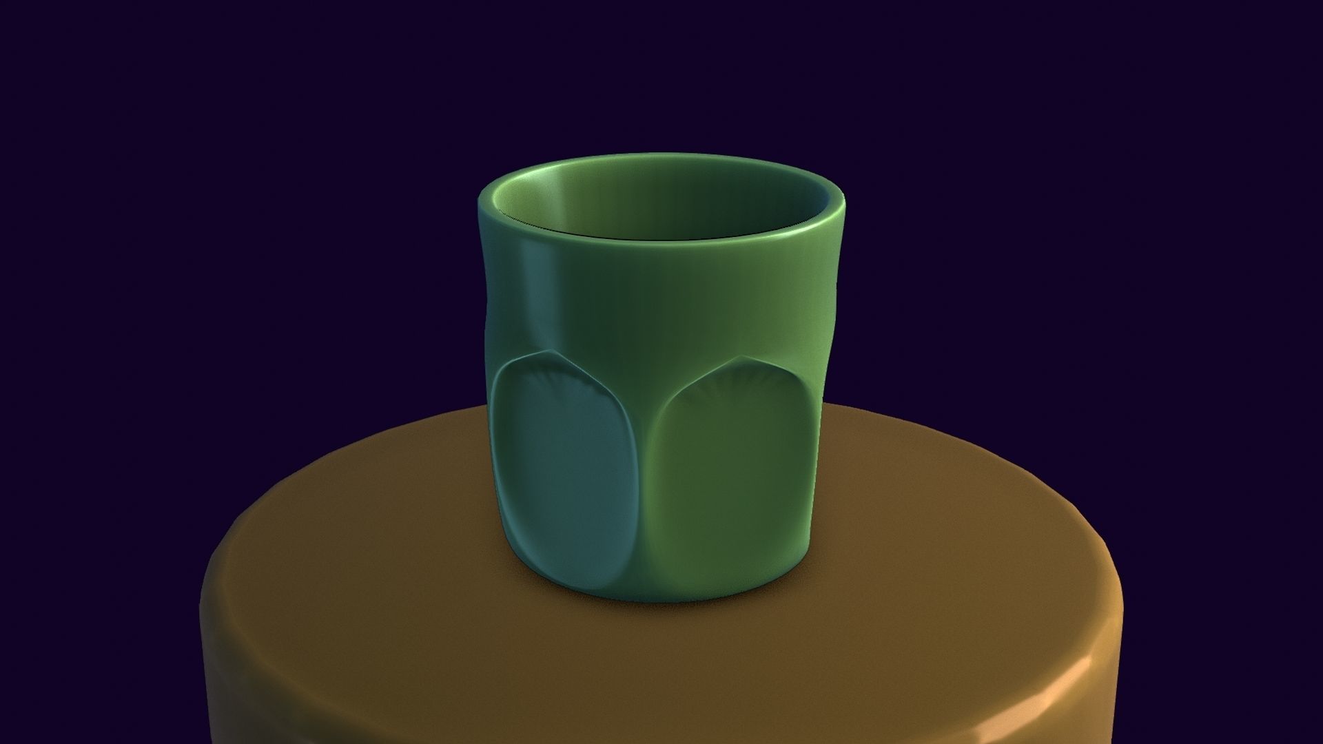 Whiskey glass Low-poly 3D model_13