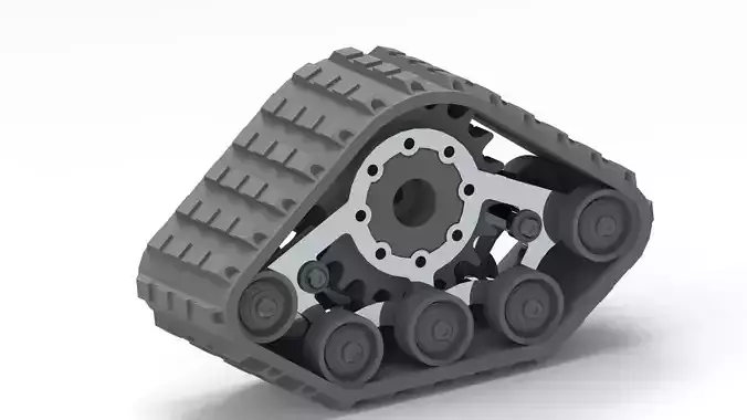 Caterpillar for RC 1-10  3D model