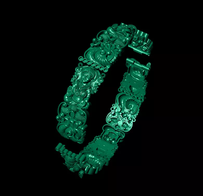 LAXMI MAA BRACELET 3D print model_0