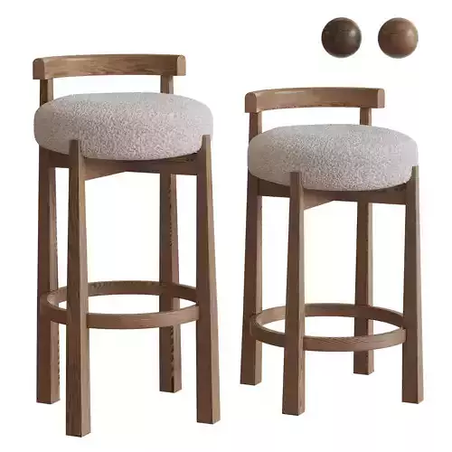 MIREN bar stools by Noho Home in two sizes
