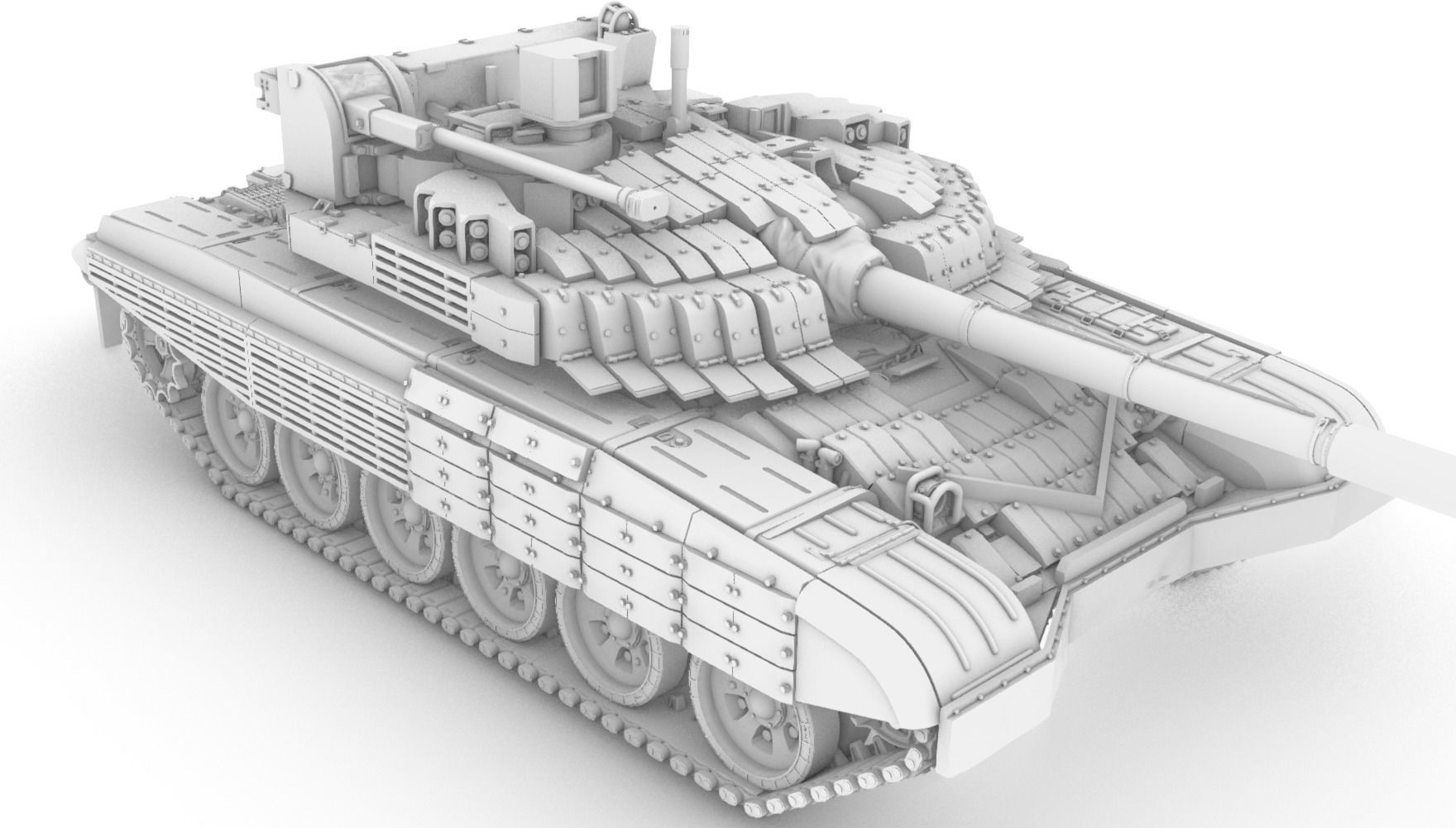 100 scale T72M2 MODERNA 3D model | CGTrader