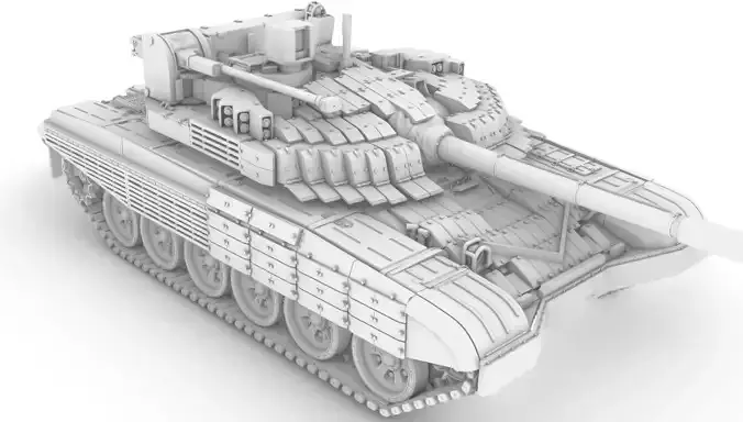 100 scale T72M2 MODERNA 3D model