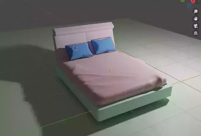 house bed with animation