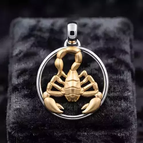 Zodiac Horoscope Scorpio Pendant