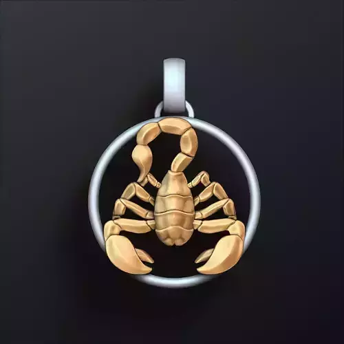 Zodiac Horoscope Scorpio Pendant