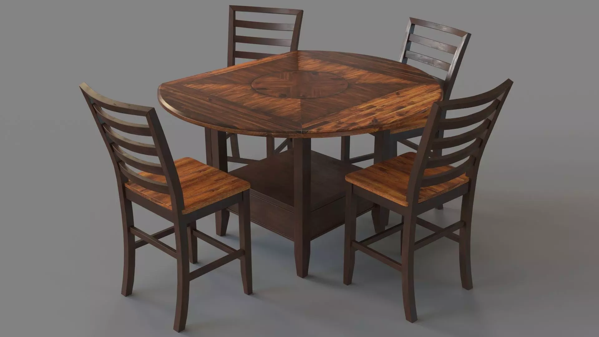 Abaco Drop-Leaf Dining Set 3D model_0