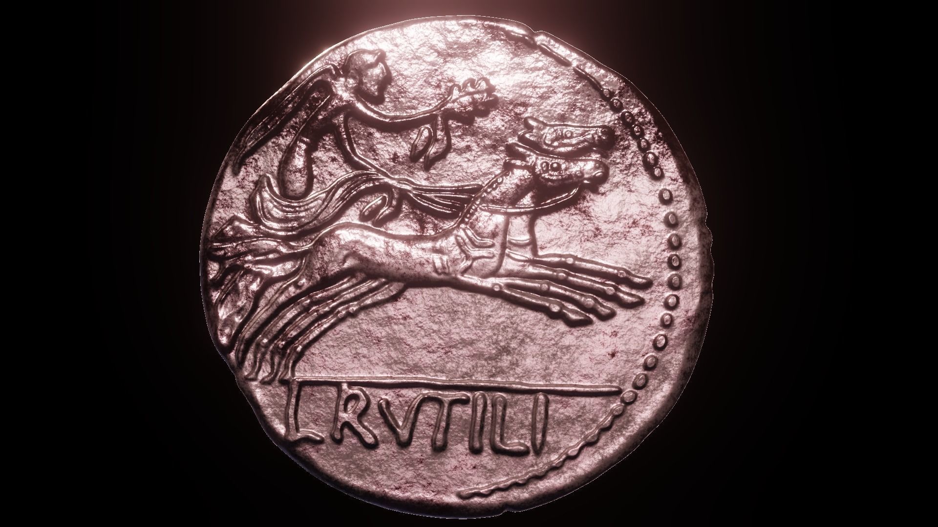 denarius rutilia 3D print model_2