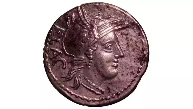 denarius rutilia 3D print model