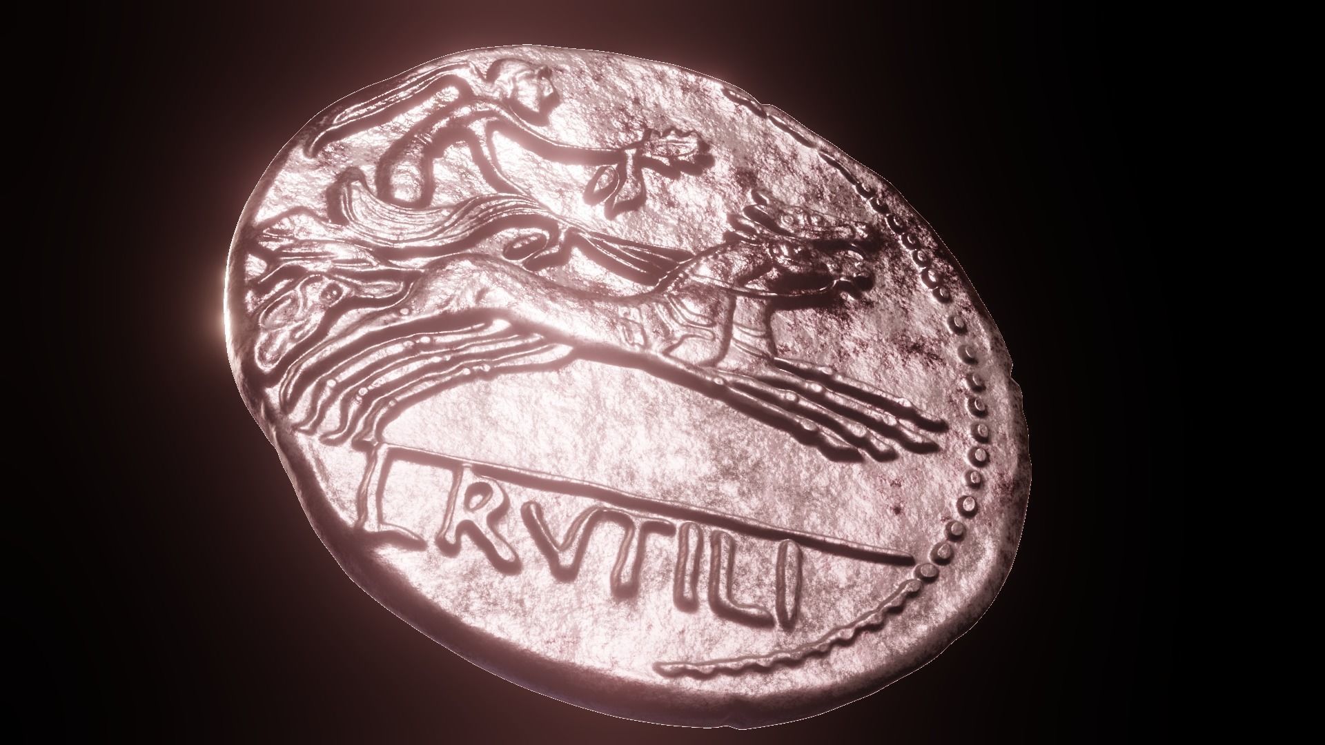 denarius rutilia 3D print model_3