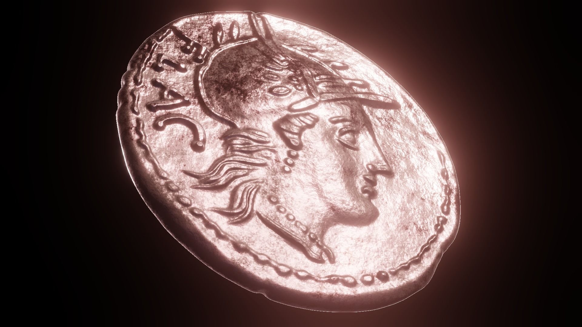 denarius rutilia 3D print model_4