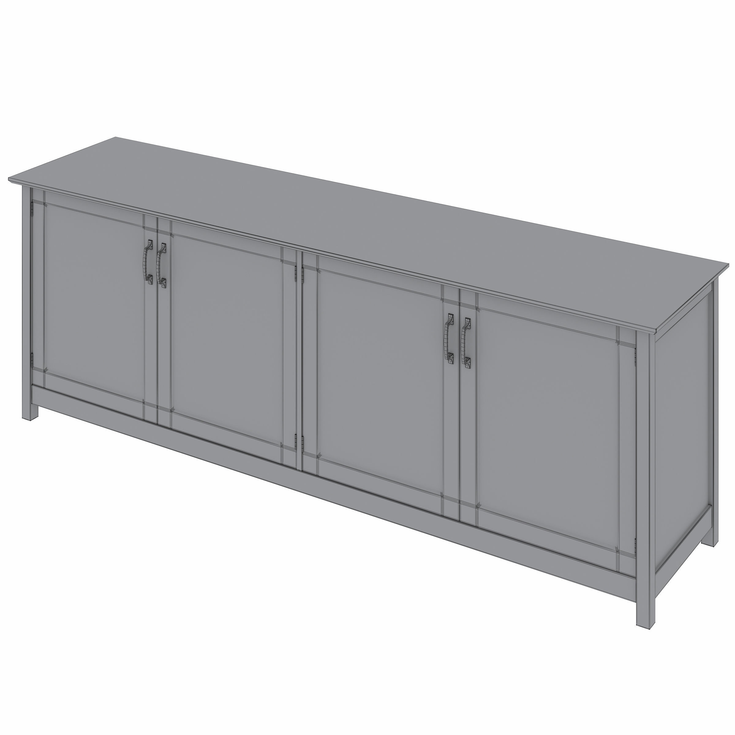 Ainsworth Storage Media Console 3D model_10