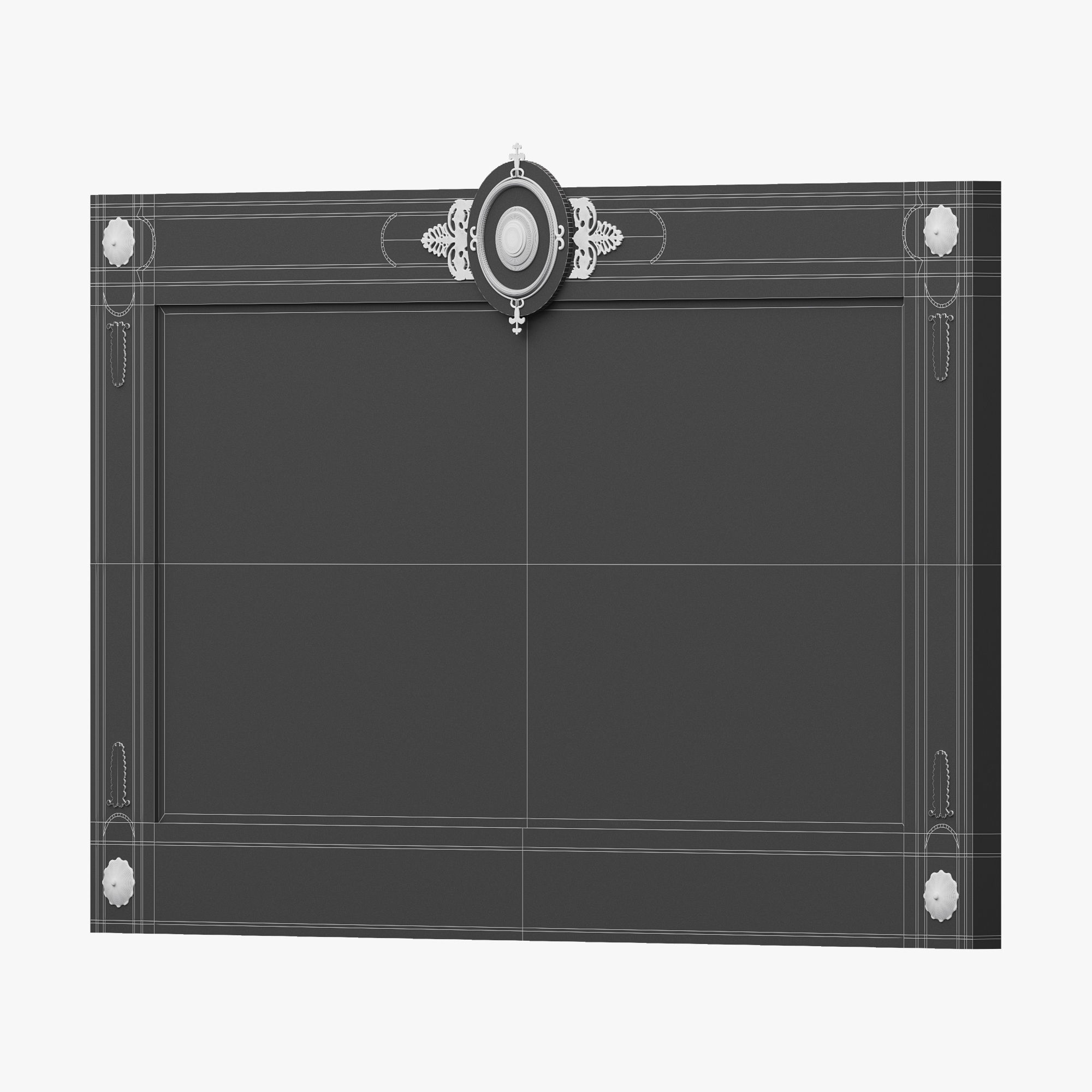 MARINER luxury FRAME RIVOLI Mirror Low-poly 3D model_2