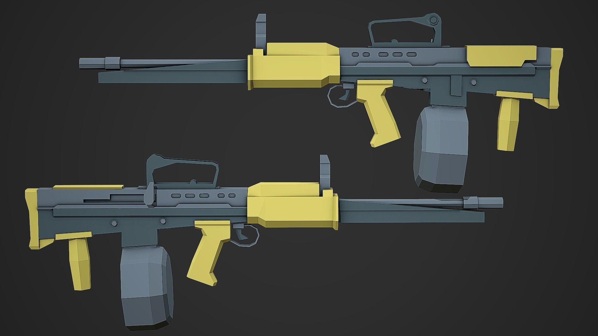 Small Stylized Weapon Pack vol 03 - Low Poly Game Ready 3D Model Collection_54