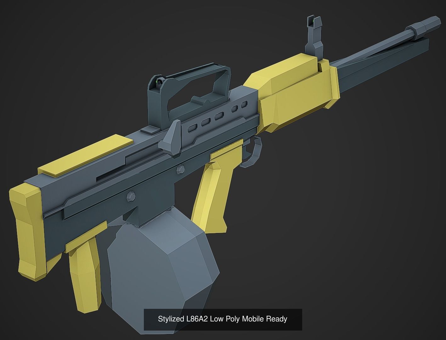 Small Stylized Weapon Pack vol 03 - Low Poly Game Ready 3D Model Collection_11