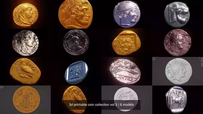 3d printable coin collection vol 3 