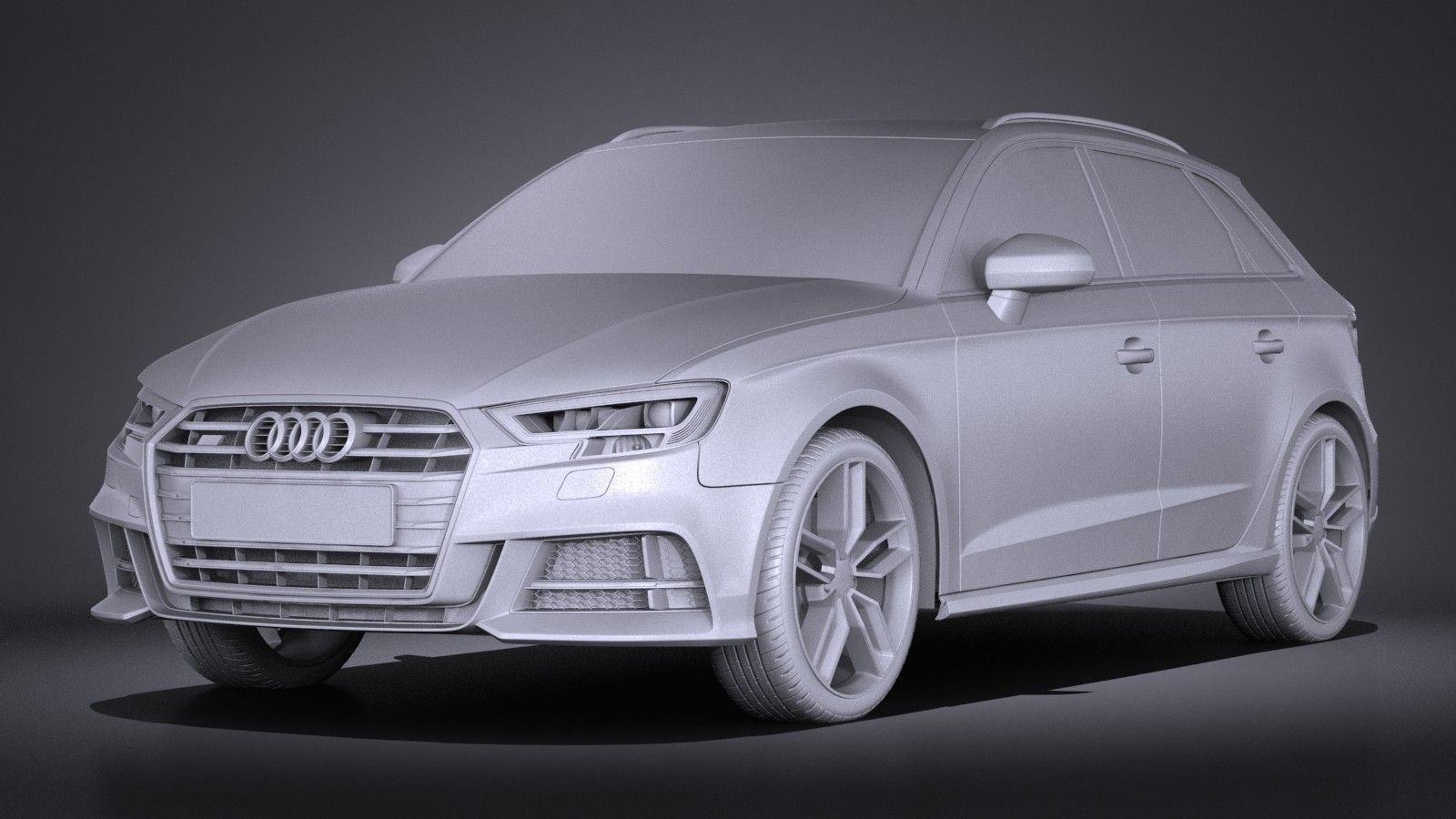 Audi S3 2017 5-door 3D model_8