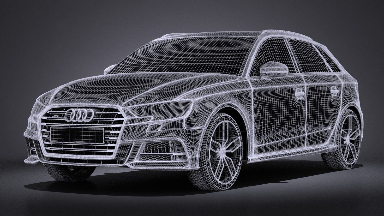 Audi S3 2017 5-door 3D model_12